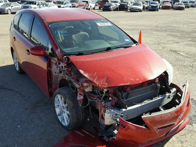 JTDZN3EU1C3098206 - 2012 TOYOTA PRIUS V RED photo 1