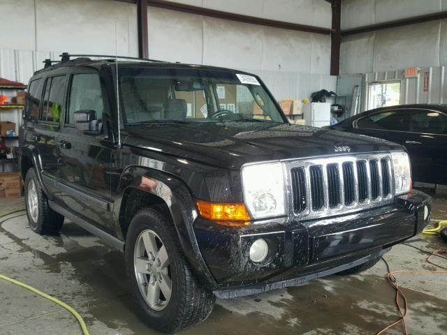 1J8HH48P67C585303 - 2007 JEEP COMMANDER BLACK photo 1