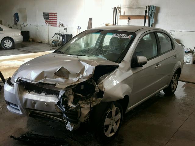 KL1TD5DE2BB198051 - 2011 CHEVROLET AVEO LS SILVER photo 2