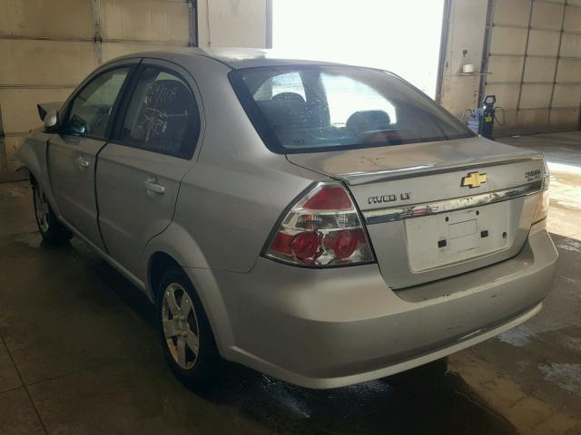 KL1TD5DE2BB198051 - 2011 CHEVROLET AVEO LS SILVER photo 3