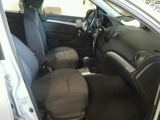 KL1TD5DE2BB198051 - 2011 CHEVROLET AVEO LS SILVER photo 5