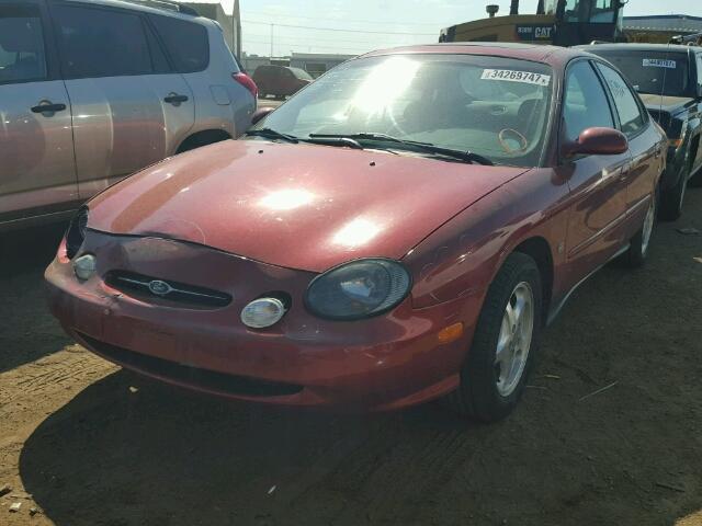 1FAFP53S3XG227464 - 1999 FORD TAURUS SE RED photo 2