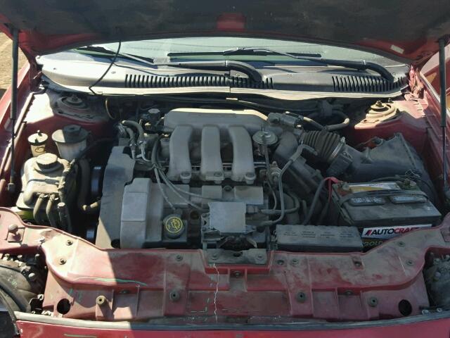 1FAFP53S3XG227464 - 1999 FORD TAURUS SE RED photo 7