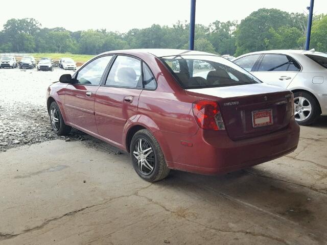 KL5JD52Z34K962620 - 2004 SUZUKI FORENZA S MAROON photo 3