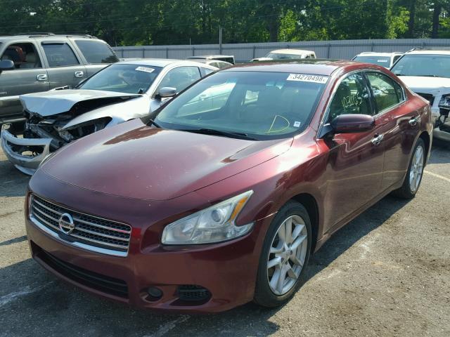 1N4AA5AP0BC843603 - 2011 NISSAN MAXIMA S MAROON photo 2