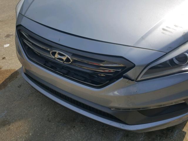 5NPE34AF1FH072196 - 2015 HYUNDAI SONATA SPO GRAY photo 9