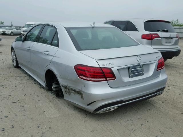 WDDHF8JB4EA909415 - 2014 MERCEDES-BENZ E 350 4MAT SILVER photo 3