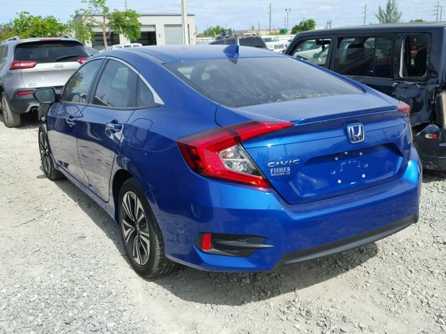 19XFC1F79GE043099 - 2016 HONDA CIVIC EXL BLUE photo 3