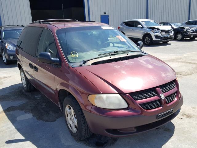 1B4GP25382B636128 - 2002 DODGE CARAVAN SE RED photo 1