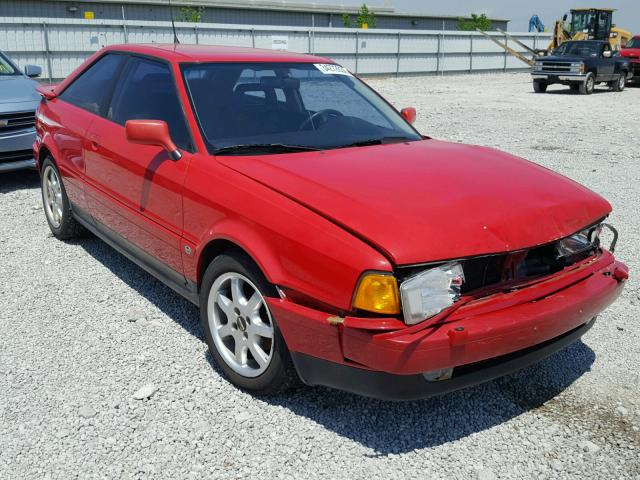 WAUGE58B1LA015637 - 1990 AUDI COUPE QUAT RED photo 1