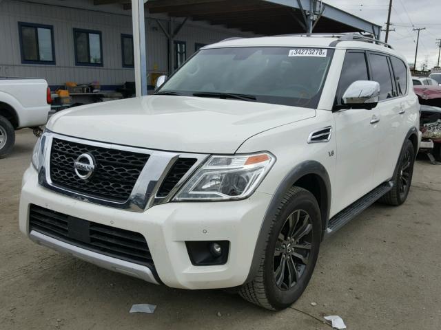 JN8AY2ND4H9007565 - 2017 NISSAN ARMADA SV WHITE photo 2