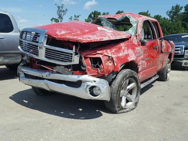 1D7HU18237S204623 - 2007 DODGE RAM 1500 RED photo 2