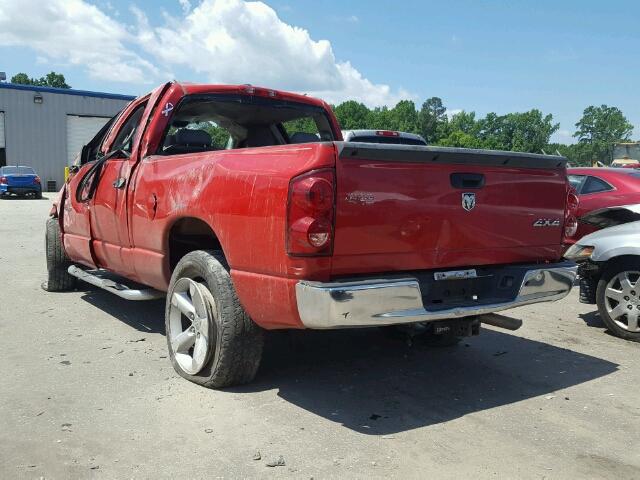 1D7HU18237S204623 - 2007 DODGE RAM 1500 RED photo 3