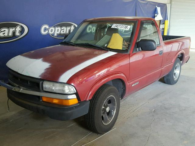 1GCCS1445WK255055 - 1998 CHEVROLET S TRUCK S1 RED photo 2