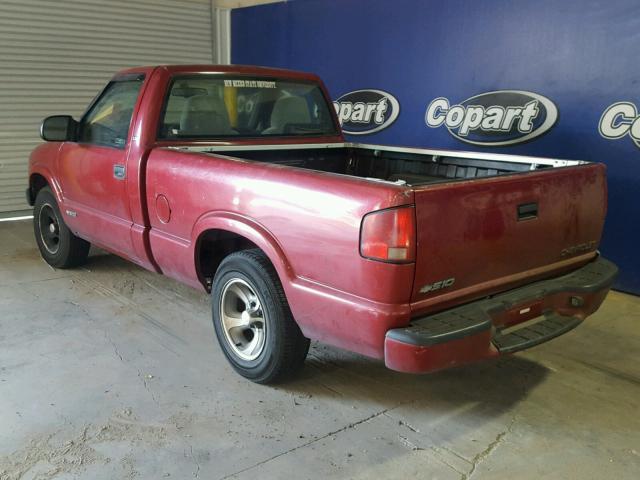 1GCCS1445WK255055 - 1998 CHEVROLET S TRUCK S1 RED photo 3