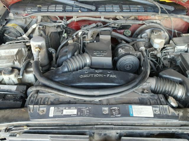 1GCCS1445WK255055 - 1998 CHEVROLET S TRUCK S1 RED photo 7