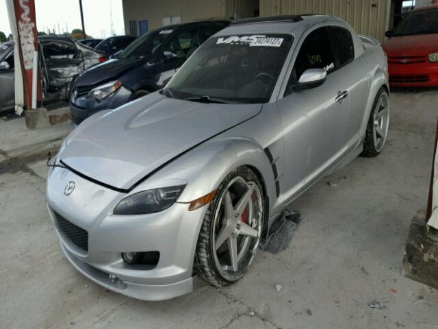 JM1FE173850145019 - 2005 MAZDA RX8 GRAY photo 2