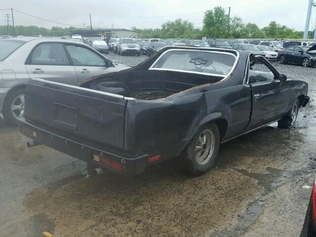 1W80KAK526406 - 1980 CHEVROLET EL CAMINO BLACK photo 4