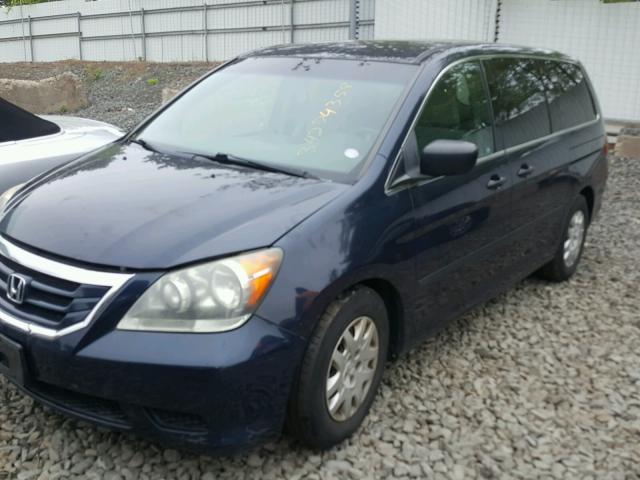 5FNRL38269B007104 - 2009 HONDA ODYSSEY LX BLUE photo 2