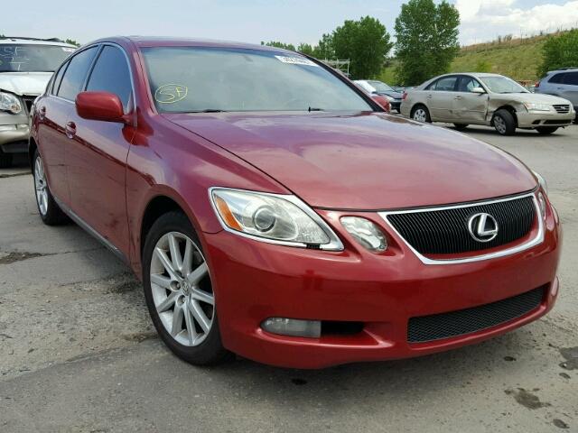 JTHBH96SX65043107 - 2006 LEXUS GS GENERAT RED photo 1