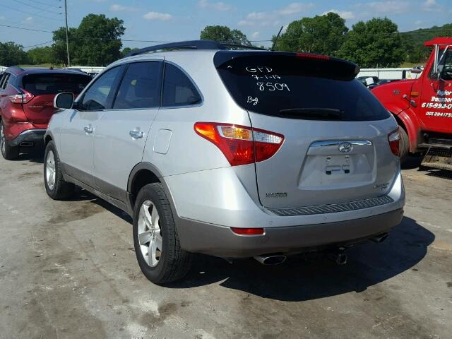 KM8NU4CC0BU168509 - 2011 HYUNDAI VERACRUZ G SILVER photo 3