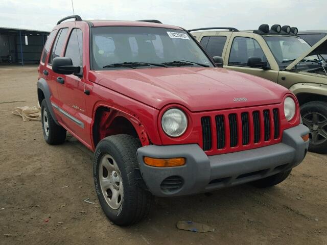 1J8GL48K72W207061 - 2002 JEEP LIBERTY SP RED photo 1