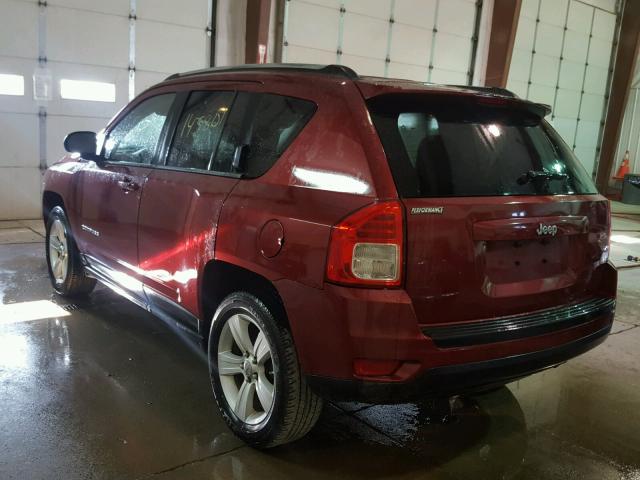 1J4NT1FB5BD155905 - 2011 JEEP COMPASS SP RED photo 3