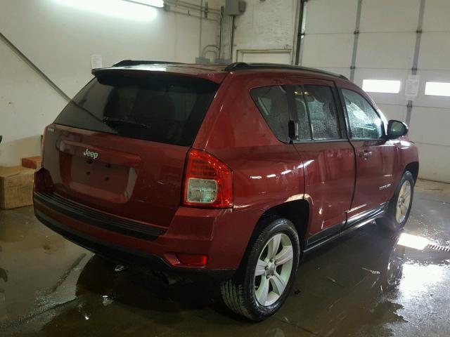 1J4NT1FB5BD155905 - 2011 JEEP COMPASS SP RED photo 4