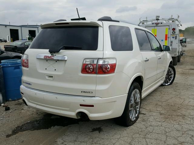 1GKKVTED4CJ386819 - 2012 GMC ACADIA DEN WHITE photo 4