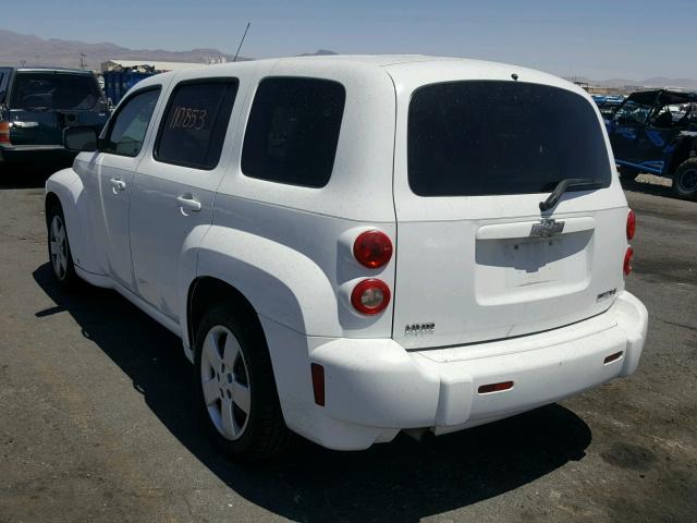 3GNCA13B69S610527 - 2009 CHEVROLET HHR LS WHITE photo 3