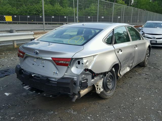 4T1BD1EB4GU049634 - 2016 TOYOTA AVALON HYB SILVER photo 4