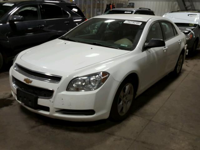 1G1ZB5E11BF335373 - 2011 CHEVROLET MALIBU LS WHITE photo 2