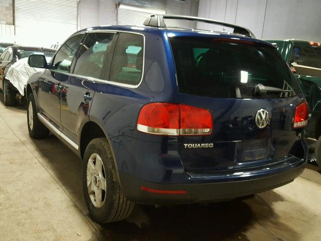 WVGBC77L84D061034 - 2004 VOLKSWAGEN TOUAREG 3. BLUE photo 3