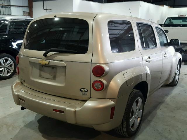 3GNDA13D18S628213 - 2008 CHEVROLET HHR LS GOLD photo 4