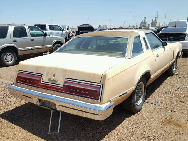 8J87H167426 - 1978 FORD THUNDERBIR TAN photo 4