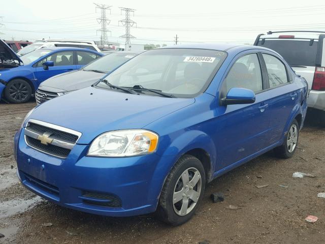 KL1TD5DE4AB120045 - 2010 CHEVROLET AVEO LS BLUE photo 2