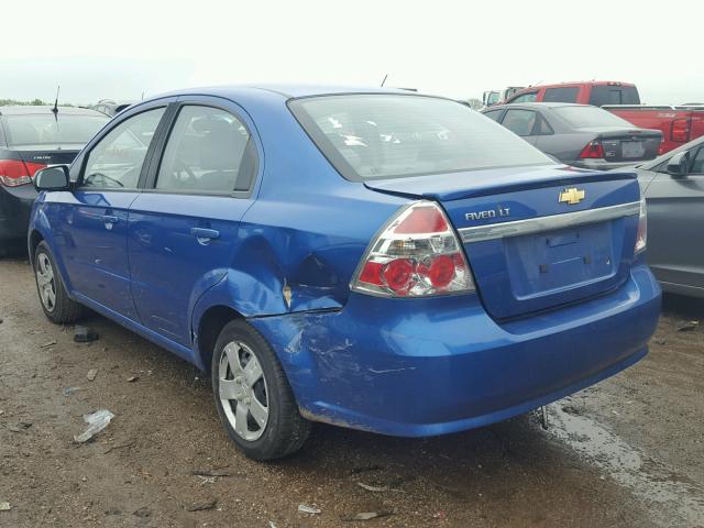 KL1TD5DE4AB120045 - 2010 CHEVROLET AVEO LS BLUE photo 3