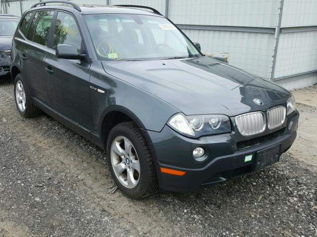 WBXPC93448WE78817 - 2008 BMW X3 3.0SI GRAY photo 1
