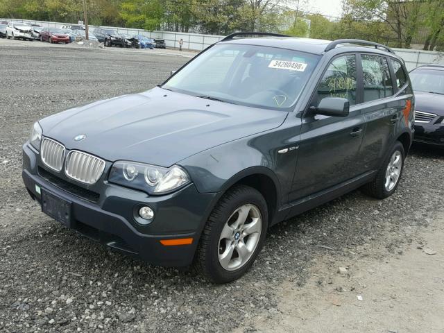 WBXPC93448WE78817 - 2008 BMW X3 3.0SI GRAY photo 2