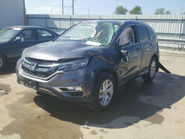 5J6RM4H7XFL051138 - 2015 HONDA CR-V EXL CHARCOAL photo 2