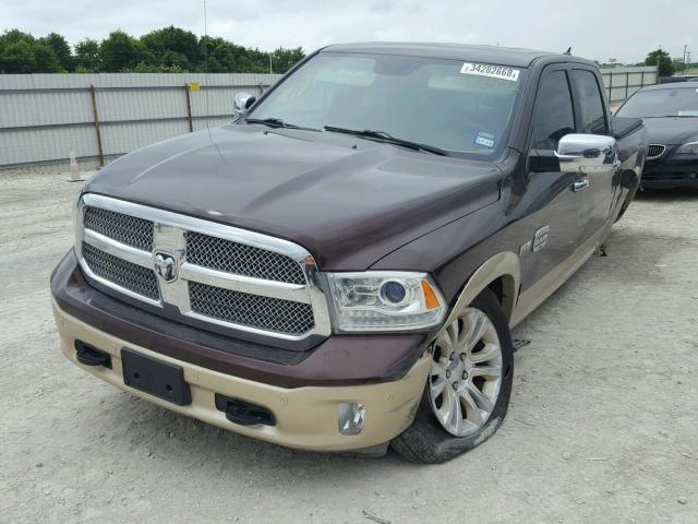 1C6RR6PT5ES278492 - 2014 RAM 1500 LONGH BROWN photo 2