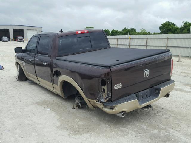 1C6RR6PT5ES278492 - 2014 RAM 1500 LONGH BROWN photo 3