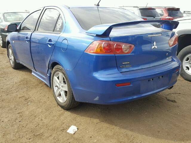 JA3AU26U69U006310 - 2009 MITSUBISHI LANCER ES/ BLUE photo 3