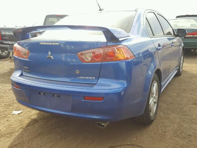 JA3AU26U69U006310 - 2009 MITSUBISHI LANCER ES/ BLUE photo 4