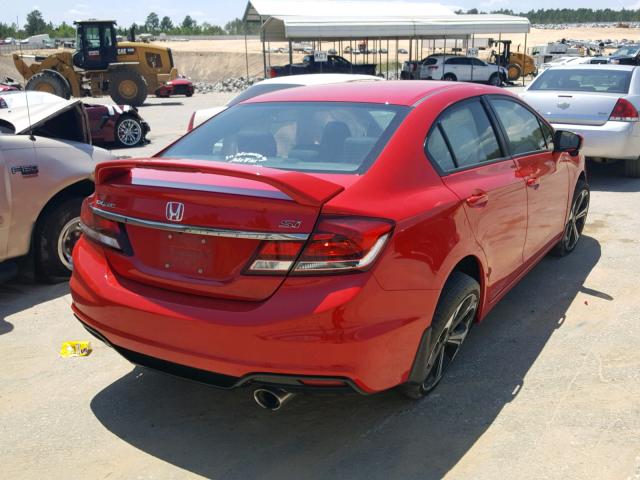 2HGFB6E59FH707566 - 2015 HONDA CIVIC SI RED photo 4