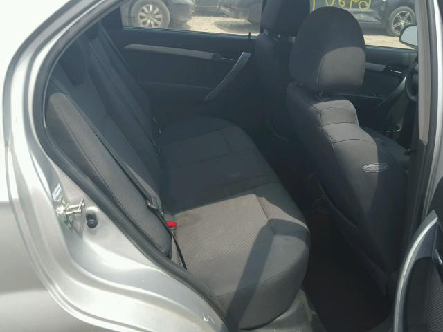 KL1TD5DE7BB214034 - 2011 CHEVROLET AVEO LS SILVER photo 6