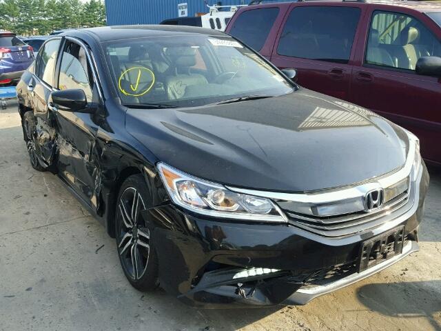 1HGCR2F16HA007203 - 2017 HONDA ACCORD SPO BLACK photo 1