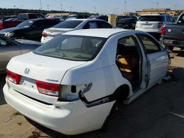 1HGCM66523A101015 - 2003 HONDA ACCORD EX WHITE photo 4