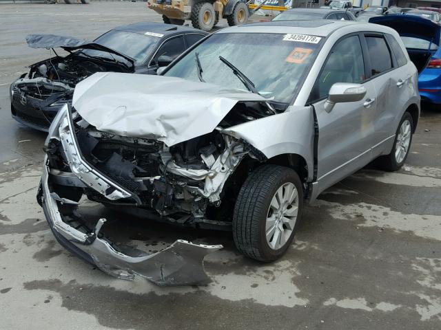 5J8TB2H24BA005855 - 2011 ACURA RDX SILVER photo 2