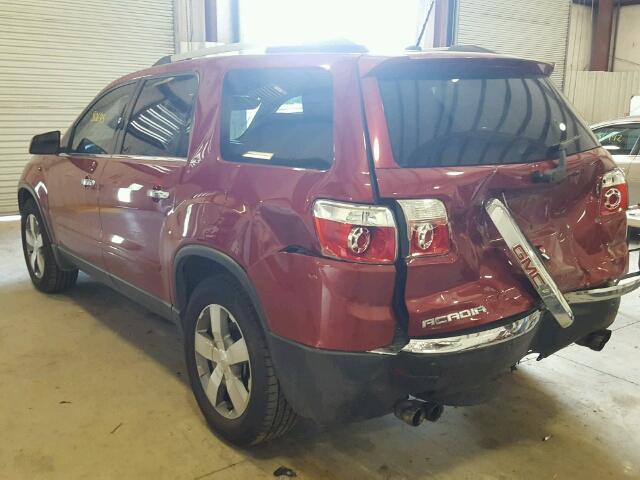 1GKKRRED6CJ323275 - 2012 GMC ACADIA SLT მუქწითელი ფოტო 3